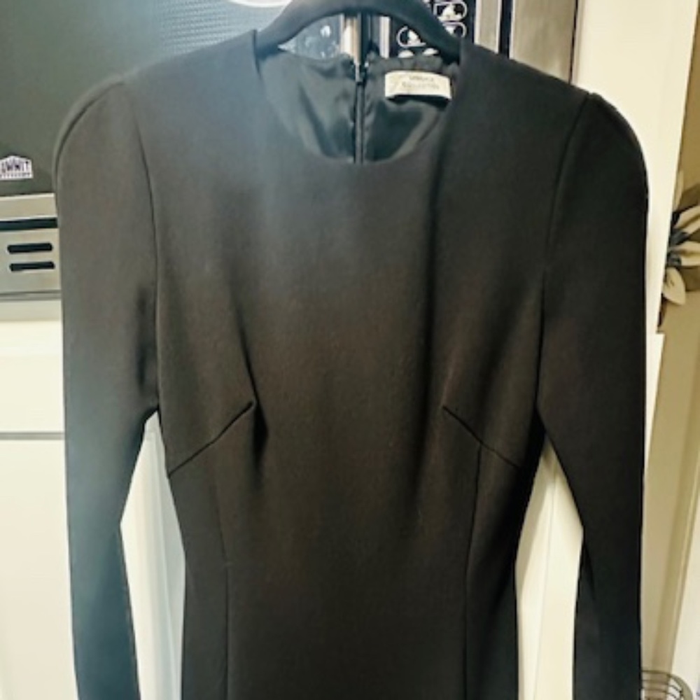 Versace Black Body Con Metal Accent Dress - EU 41 - Fits like a Size 4 US